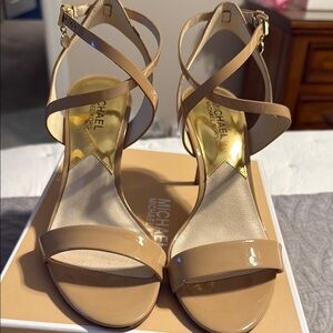 Michael Kors Women's Tan Strappy Heels